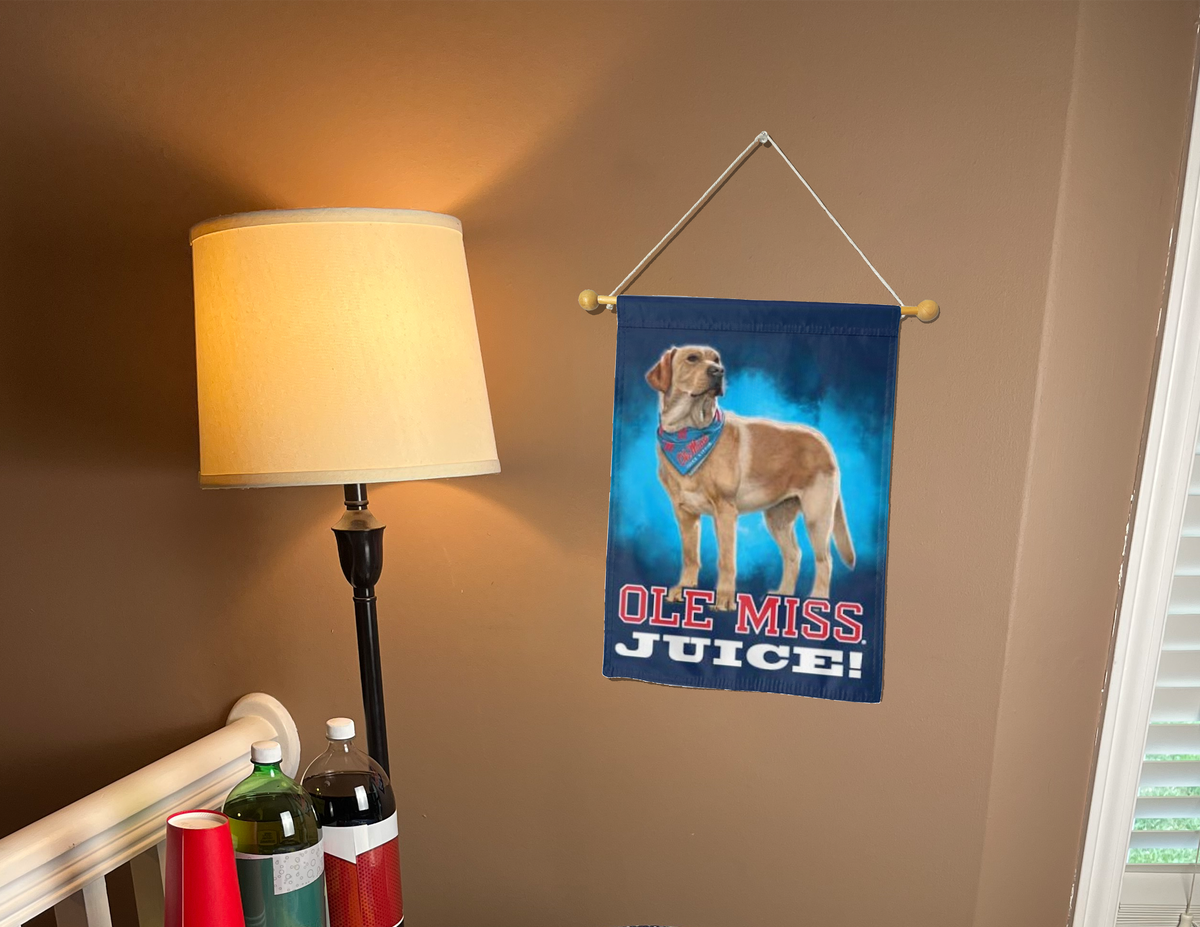 Ole Miss Juice Double Sided Garden Flag