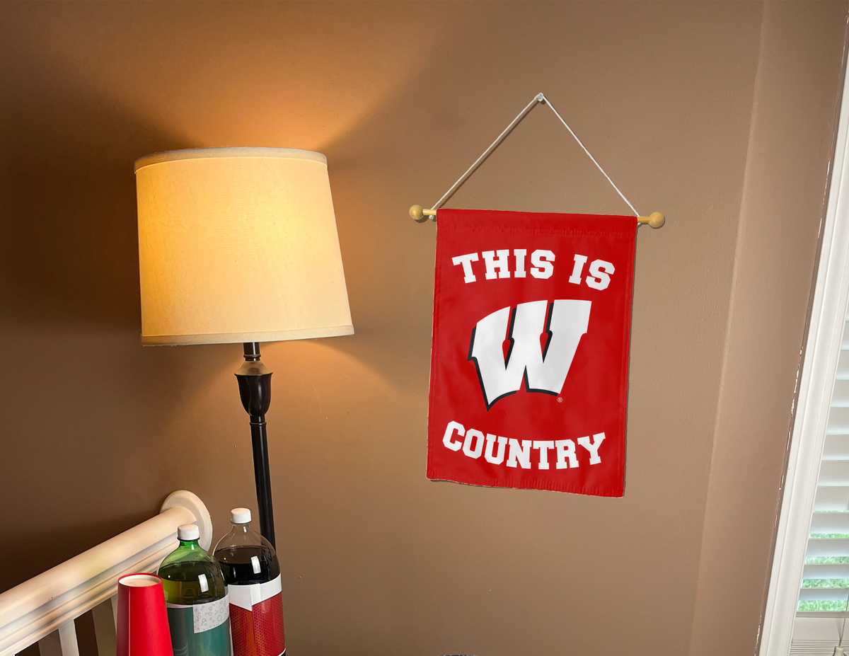 University of Wisconsin Badgers Country Double Sided Garden Flag