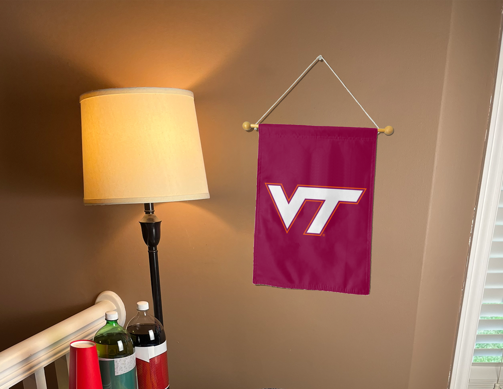 Virginia Tech - Hokies Maroon Double Sided Garden Flag