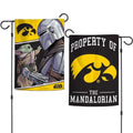 Iowa Hawkeyes Garden Flag 2 Sided Mandalorian