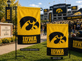 Iowa Hawkeyes Garden Flag Embroidered 2 Sided