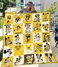 Iowa Hawkeyes NCAA Mickey Disney Fleece Blanket Quilt