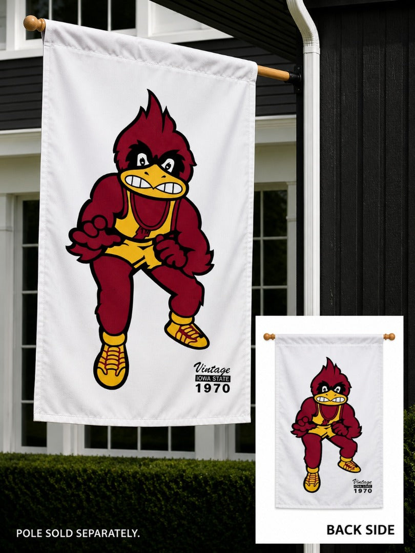 Iowa State Wrestling 2 Sided Banner