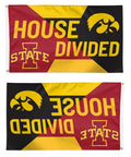 Iowa State vs Iowa Flag 3x5 House Divided Rivalry