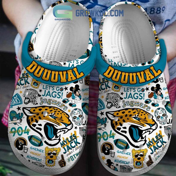 Jacksonville Jaguars Duuuval Let's Go Jags Clogs Crocs