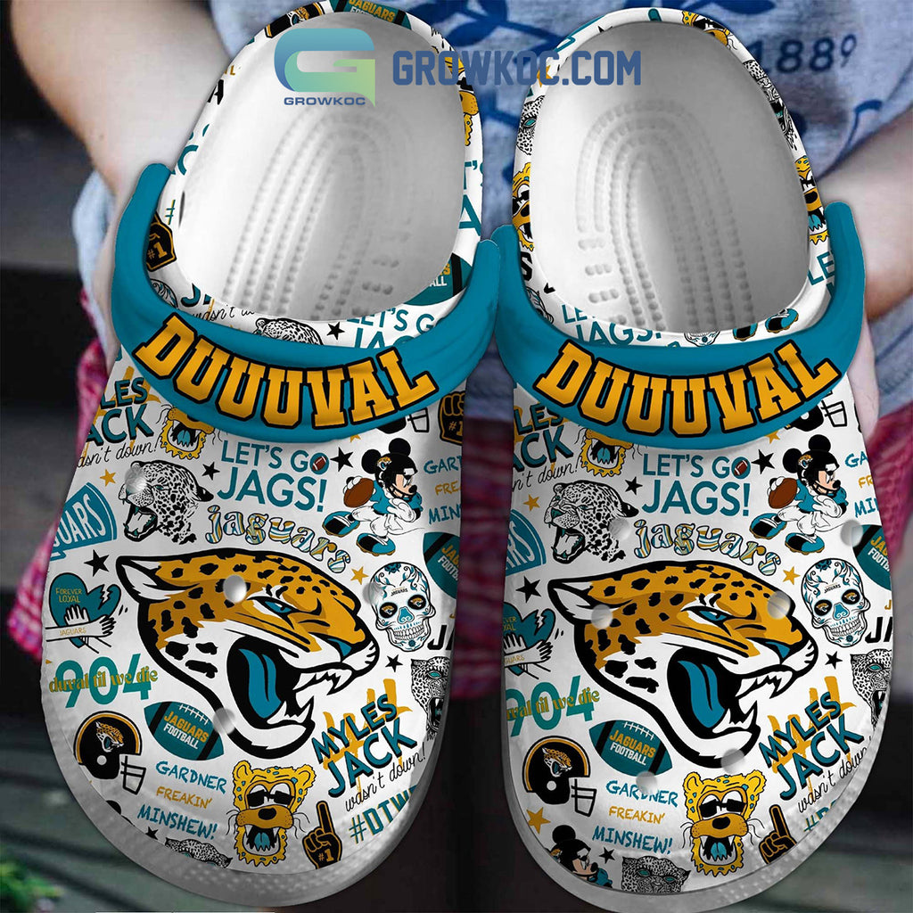 Jacksonville Jaguars Duuuval Let's Go Jags Clogs Crocs
