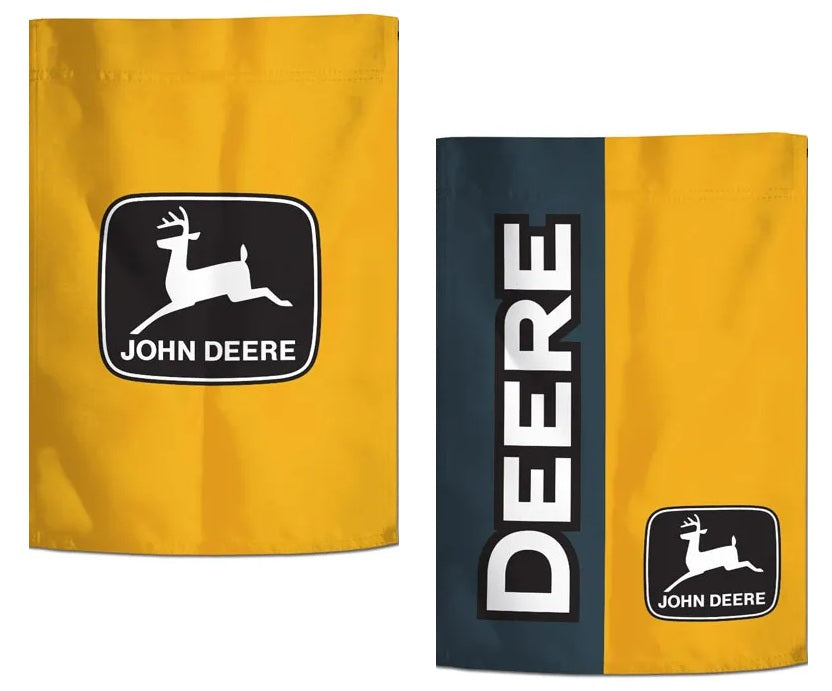 John Deere 2 Sided Yellow Garden Flag