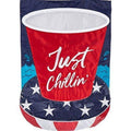 Just Chillin Flag 2 Sided Patriotic House Banner