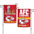 KANSAS CITY CHIEFS 2024 AFC CONFERENCE CHAMPIONS 2-SIDED 12.5" X 18" GARDEN FLAG