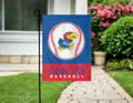 Double Sided Kansas Baseball Garden Flag