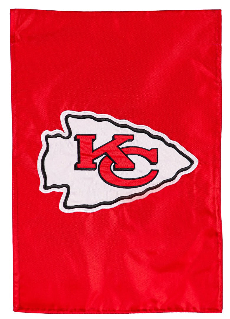 Kansas City Chiefs 2 Sided Applique Garden Flag