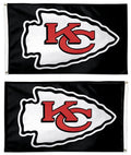 Kansas City Chiefs 3x5 Double-Sided Flag ~ Official NFL Outdoor Logo Flag