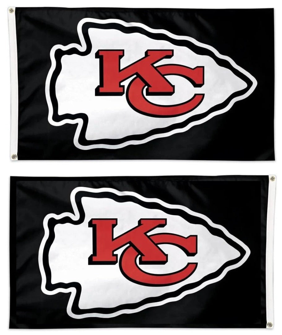 Kansas City Chiefs 3x5 Double-Sided Flag ~ Official NFL Outdoor Logo Flag