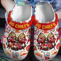 Kansas City Chiefs Bow Football Girly Go Chiefs Crocs Clogs