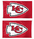 Kansas City Chiefs Flag 4x6 Logo Red 2 Sided