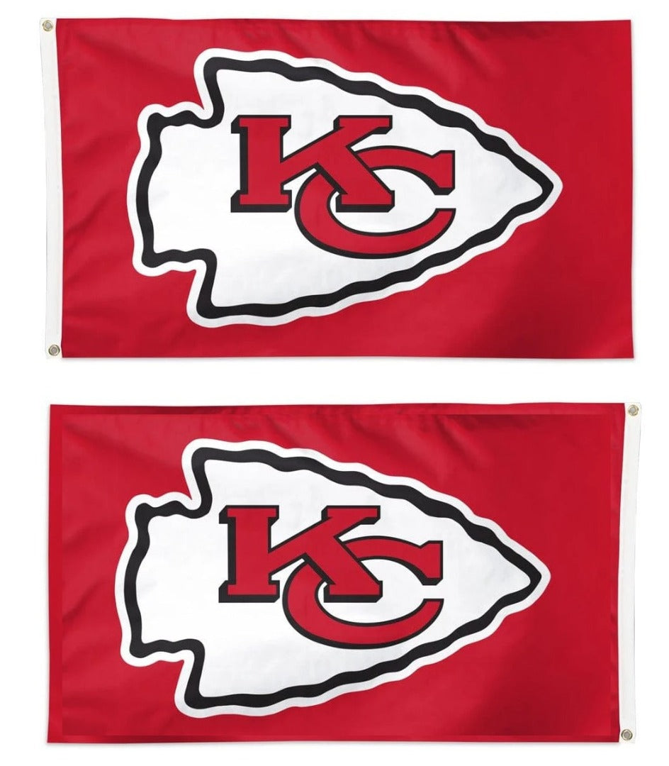 Kansas City Chiefs Flag 4x6 Logo Red 2 Sided