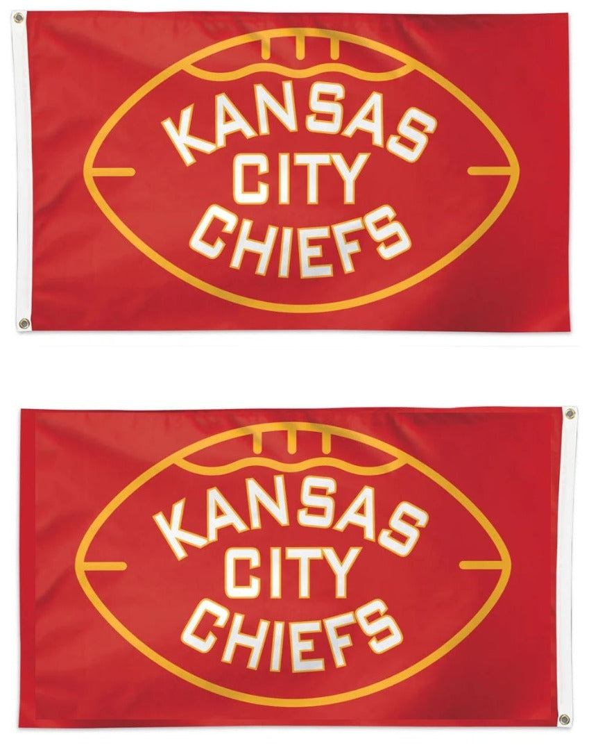 Kansas City Chiefs Football Flag 2 Sided 3x5