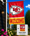 Kansas City Chiefs Welcome Banner Vertical Flag