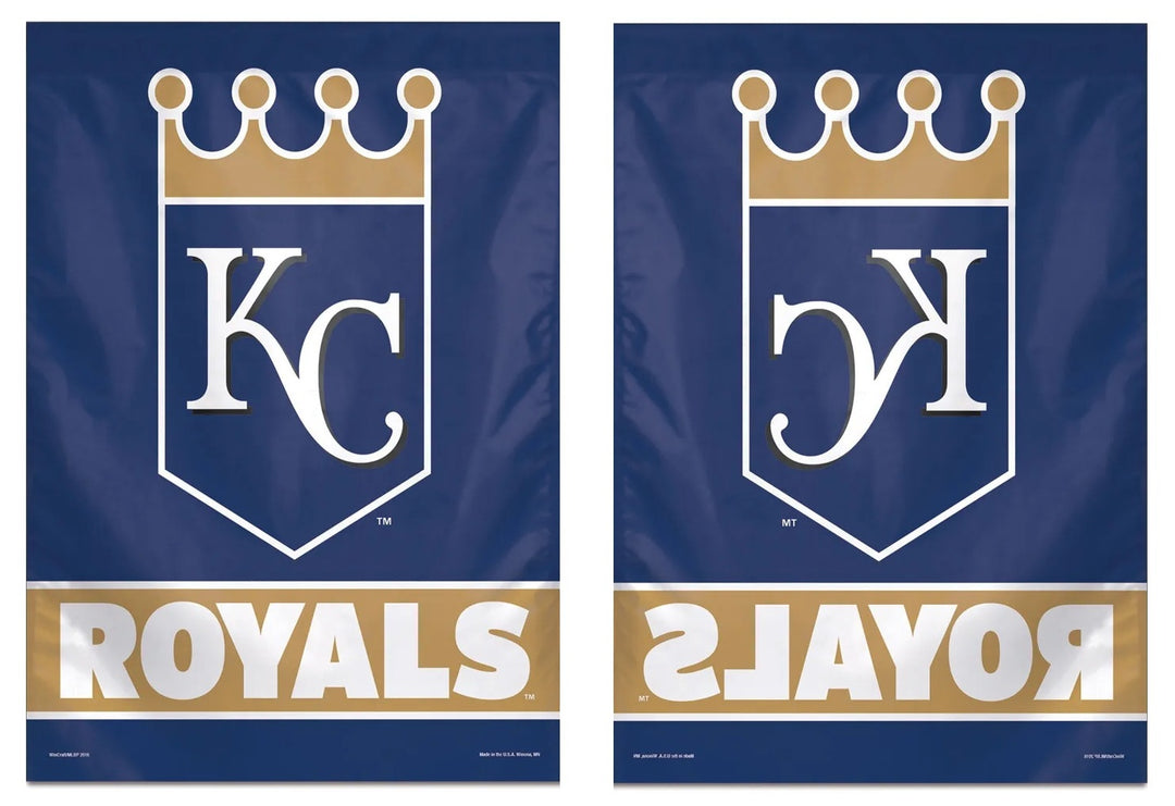 Kansas City Royals House Flag Crown Logo Navy Blue