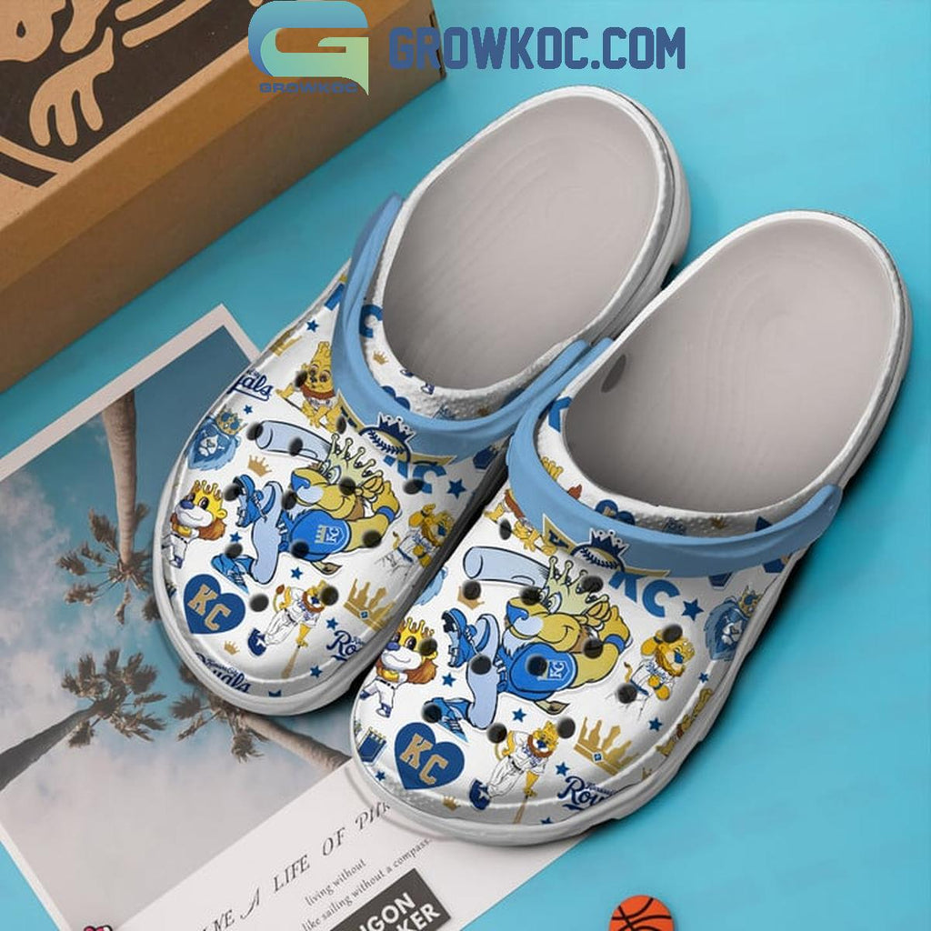 Kansas City Royals Sluggerrr Baseball Fan Crocs Clogs