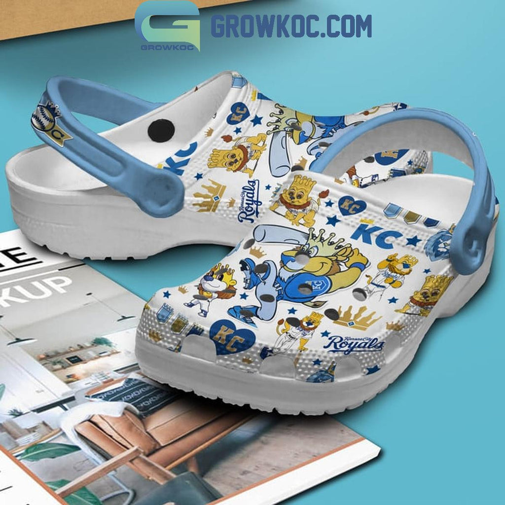 Kansas City Royals Sluggerrr Baseball Fan Crocs Clogs