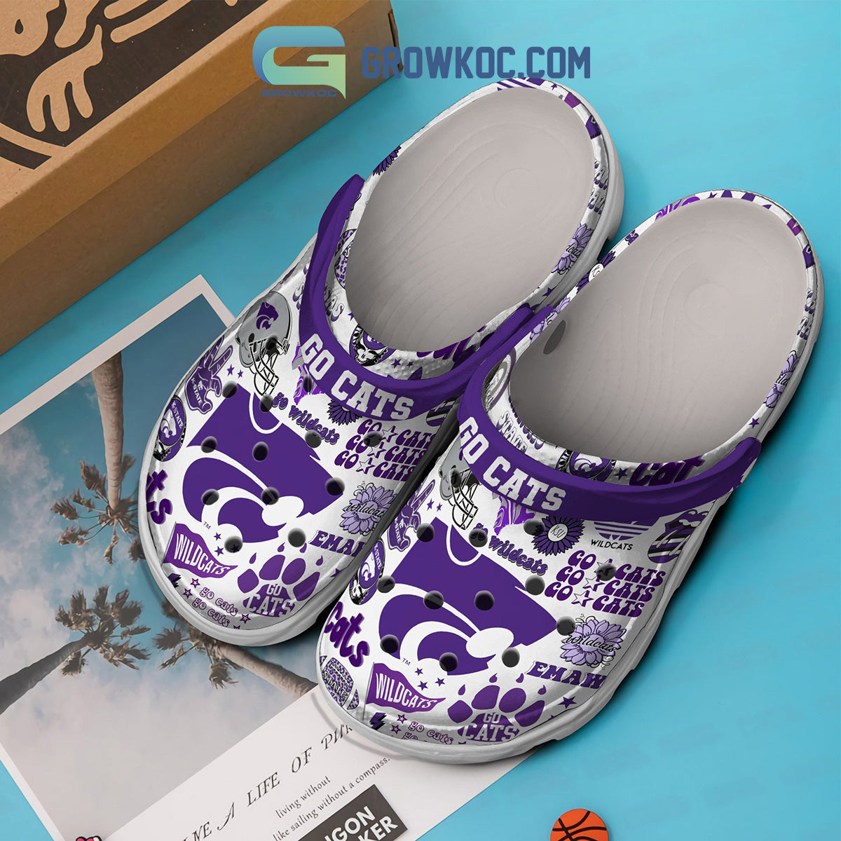 Kansas State Wildcats NCAA Go Cats Clogs Crocs
