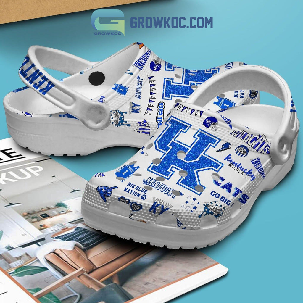Kentucky Wildcats NCAA Go Big Blue Nation Clogs Crocs