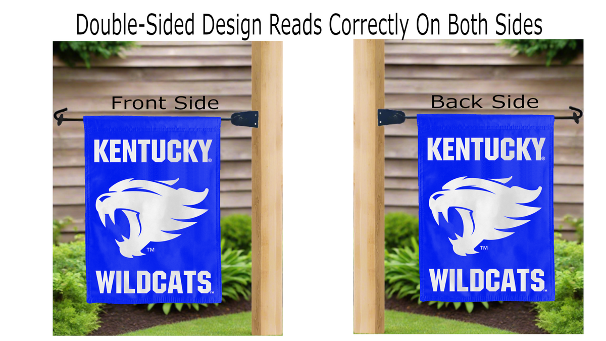 Kentucky - Wildcat Head Double Sided Garden Flag