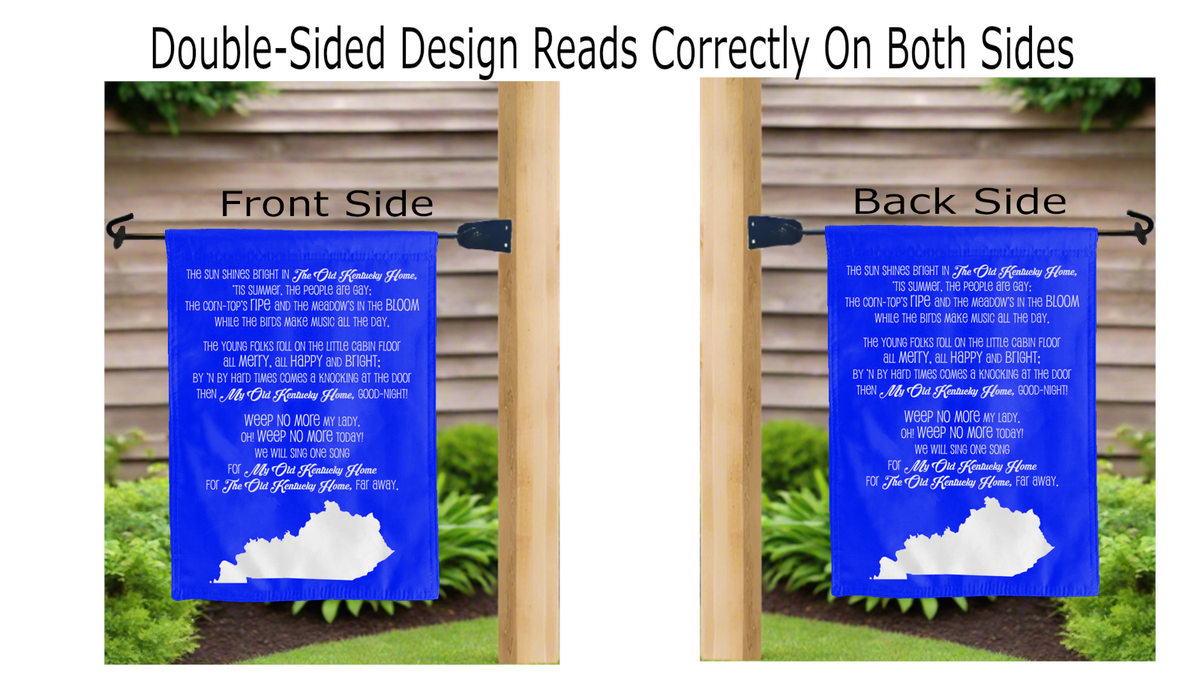 Kentucky Wildcats Fight Song Double Sided Garden Flag