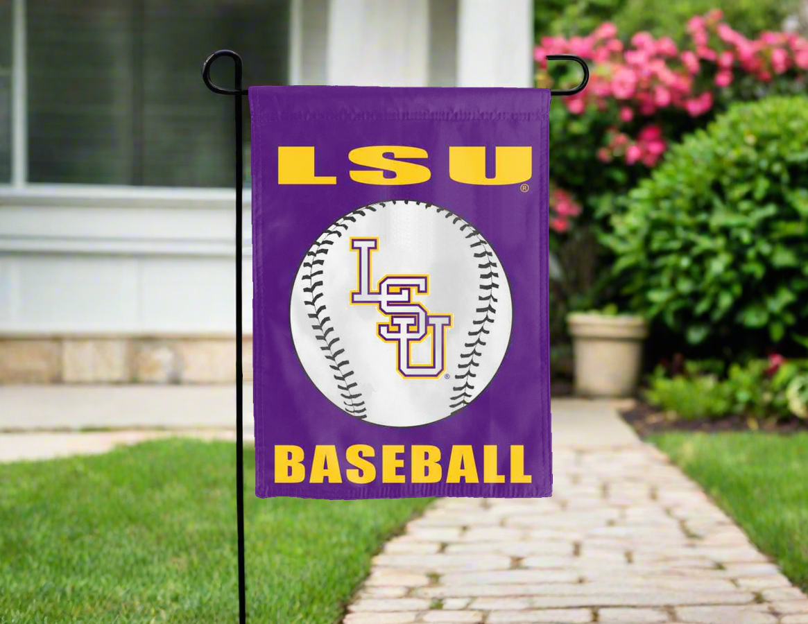 LSU Baseball 13x18 Double Sided Garden Flag