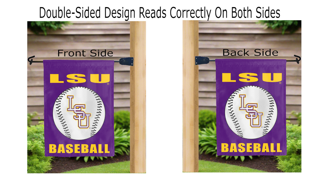 LSU Baseball 13x18 Double Sided Garden Flag