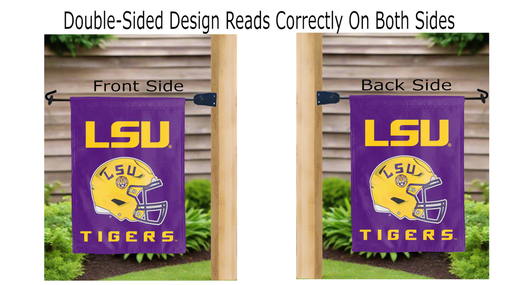 LSU - Football Double Sided Garden Flag