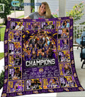 LSU Tigers Champions NCAA Women's Basketball 2023 Fleece Blanket, Quilt