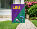 LSU - Tulane University House Divided Garden Flag