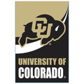 University of Colorado Burlap Flag House Size