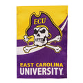East Carolina University Burlap Flag GDN Size