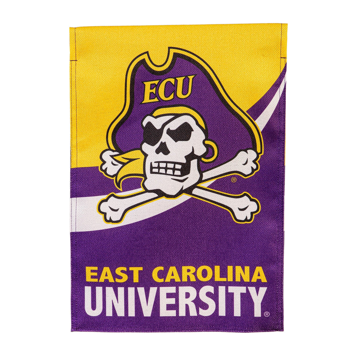 East Carolina University Burlap Flag GDN Size