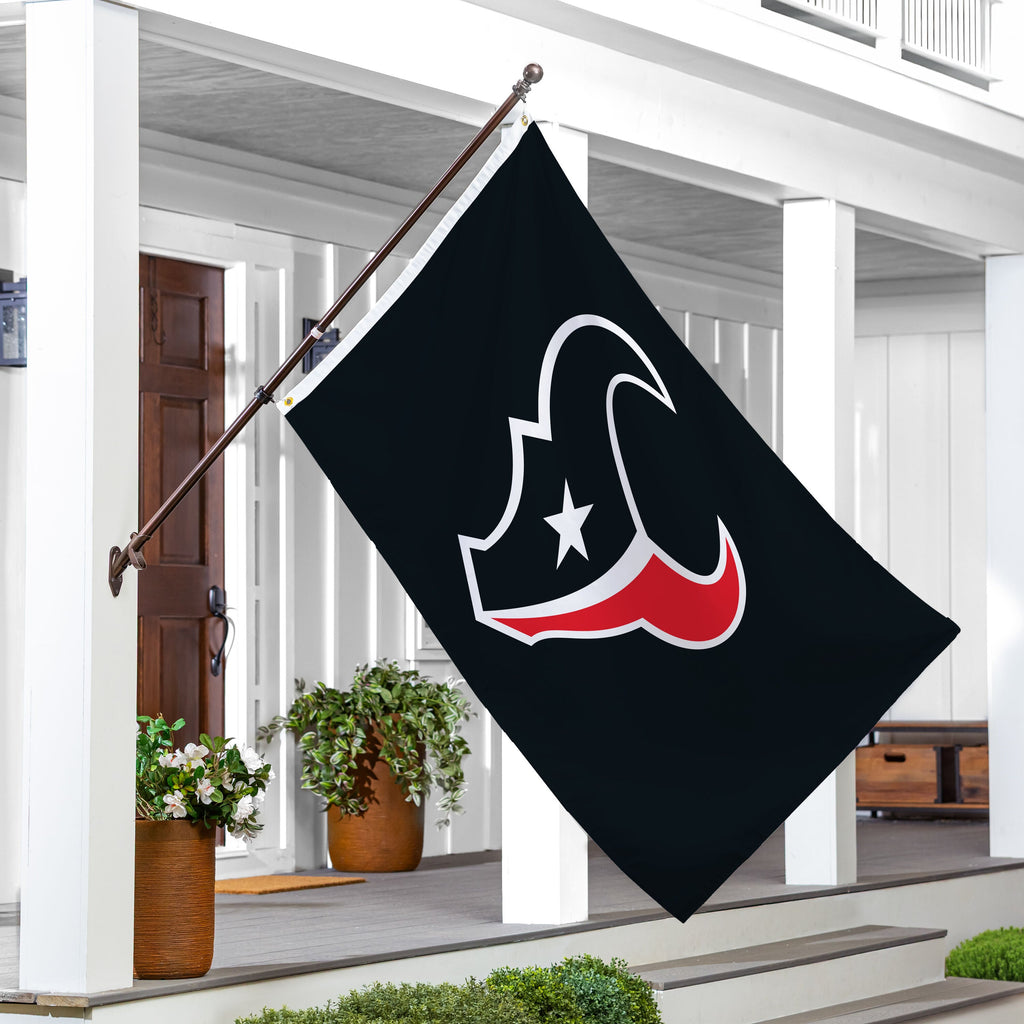 Houston Texans Single Sided Flag w/ 2 Grommets, 3'x5'