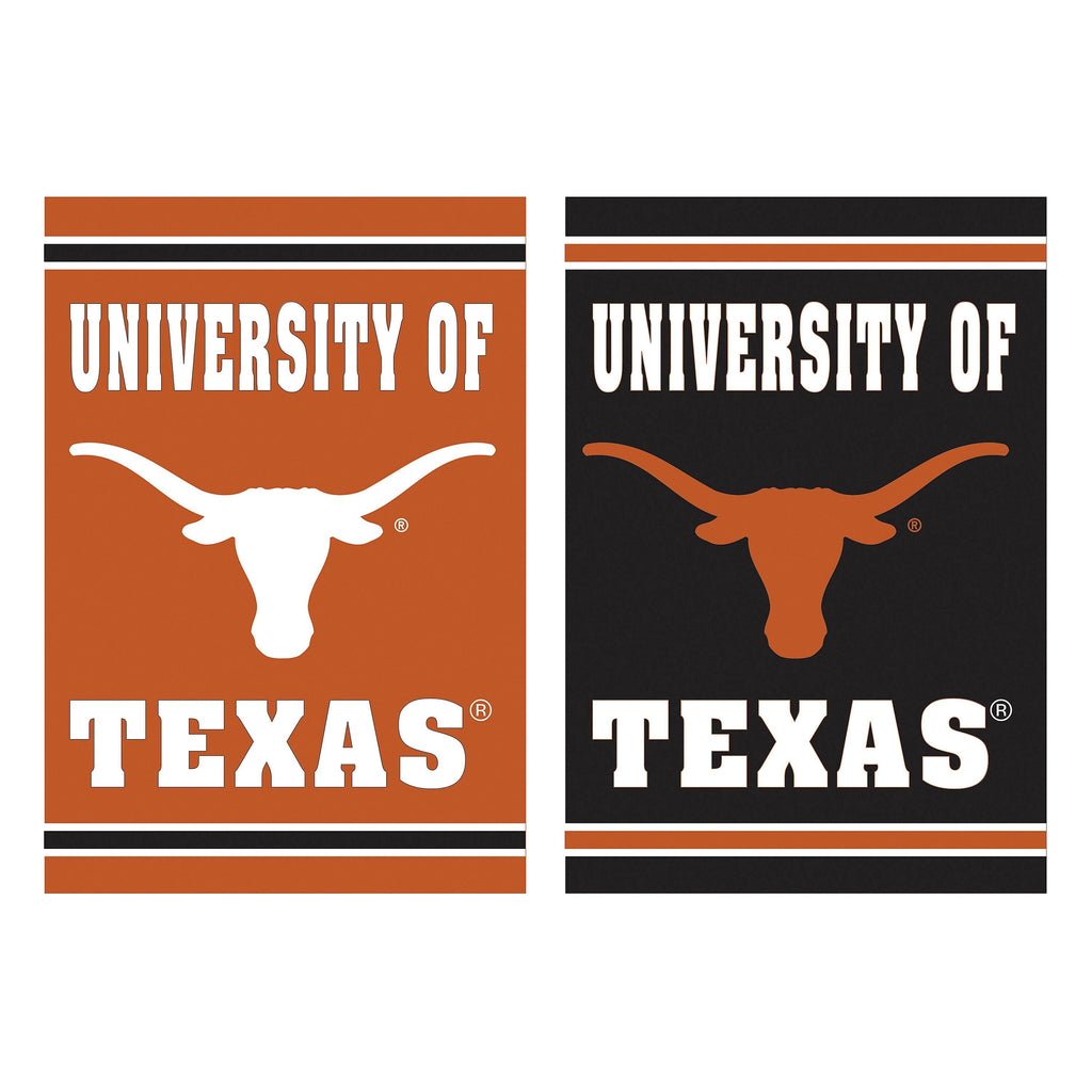 University of Texas Embossed Suede Flag House Size