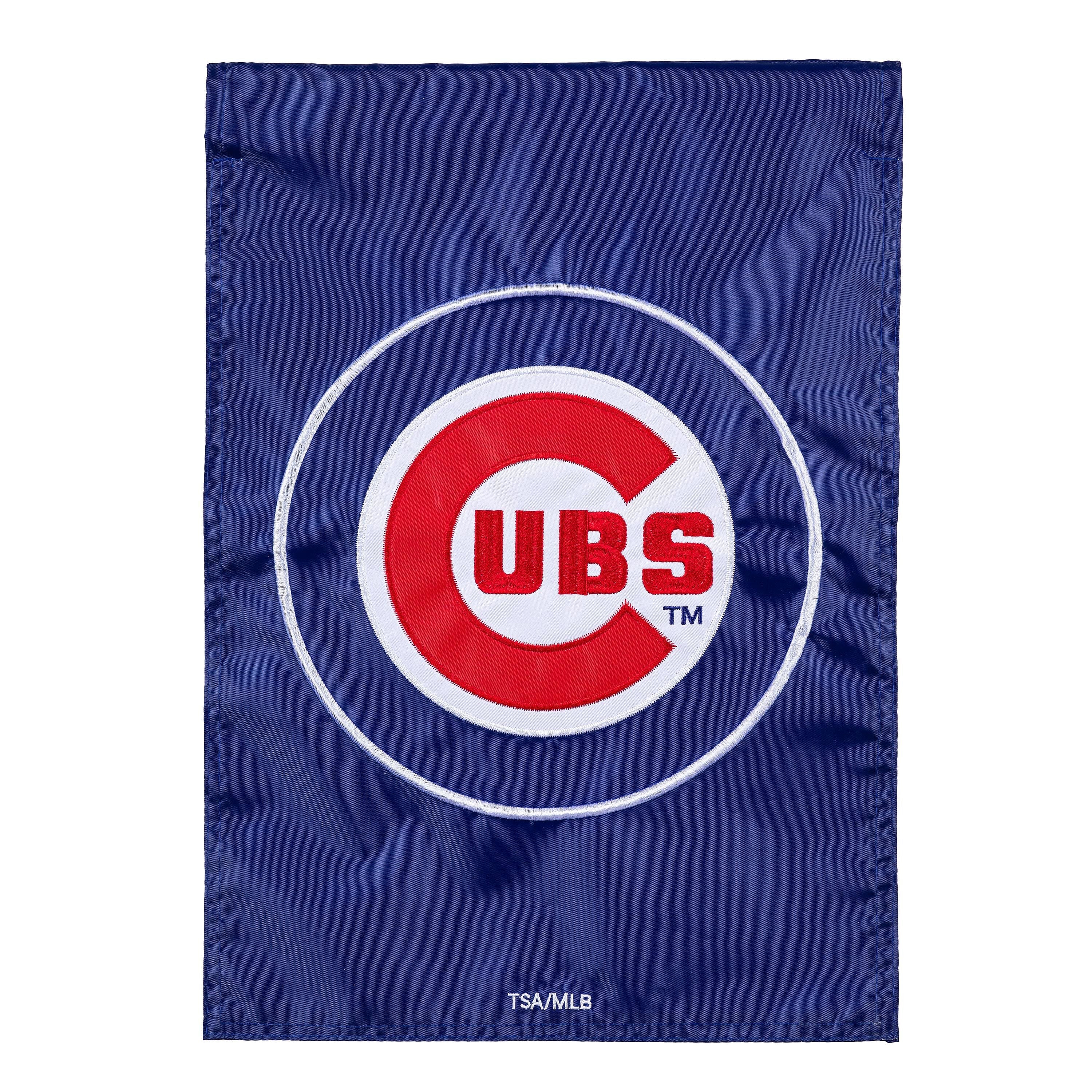 Chicago Cubs Appliqué Garden Flag