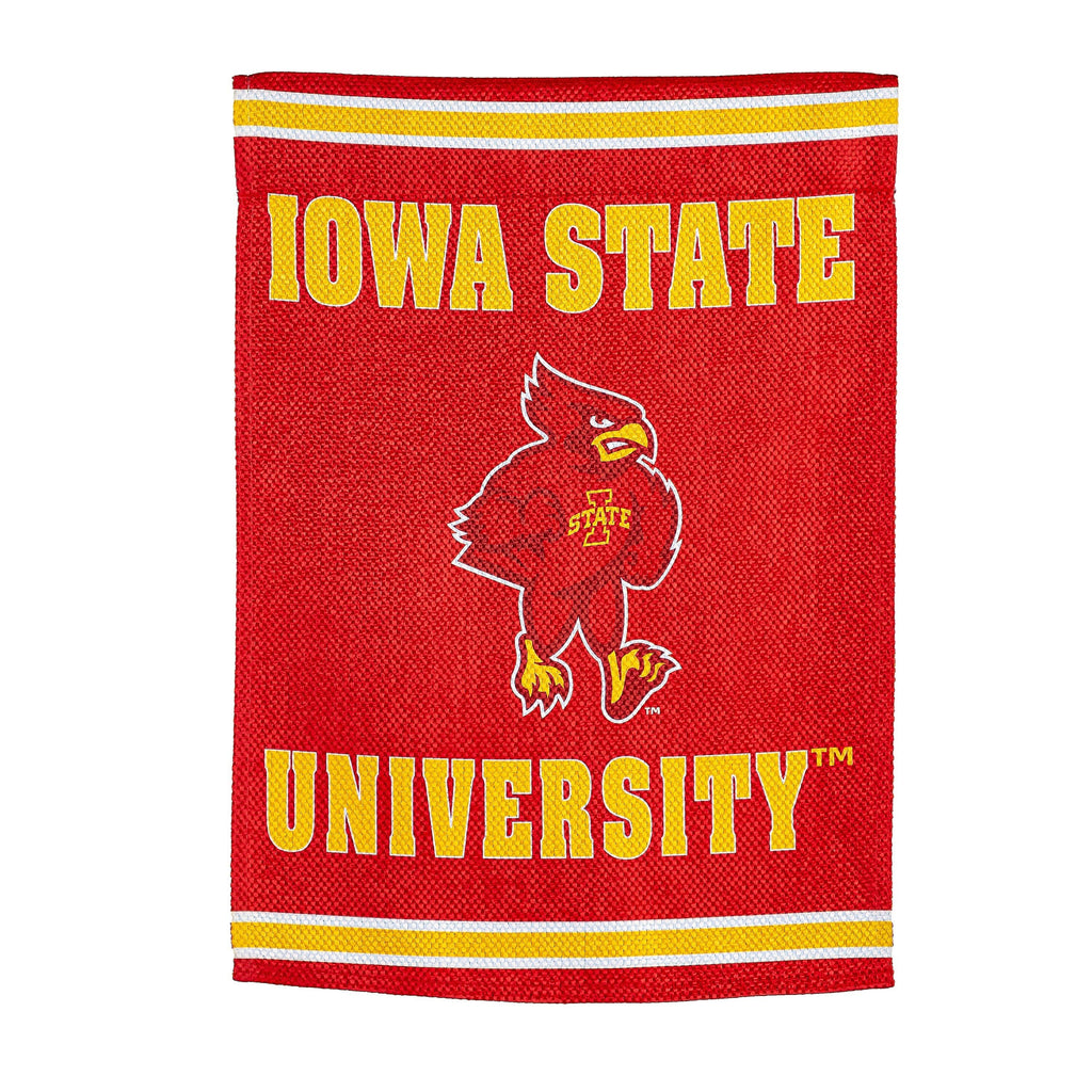 Embossed Suede Flag, GDN Size, Iowa State University