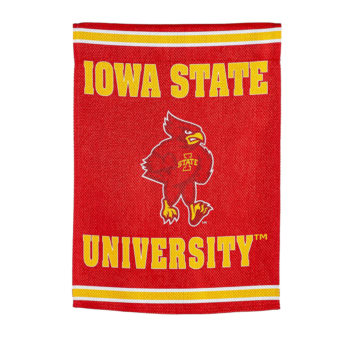 Embossed Suede Flag, GDN Size, Iowa State University