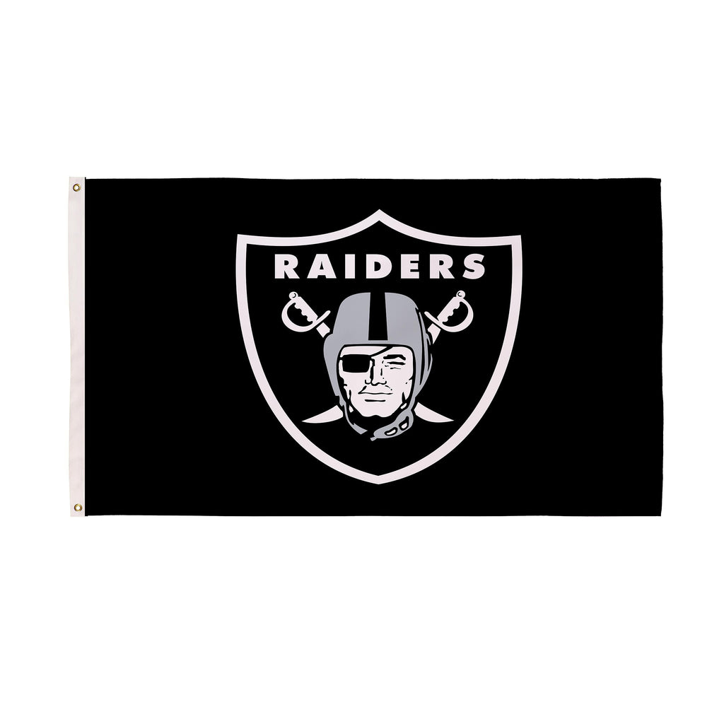3'x5' Single Sided Flag w/ 2 Grommets, Las Vegas Raiders