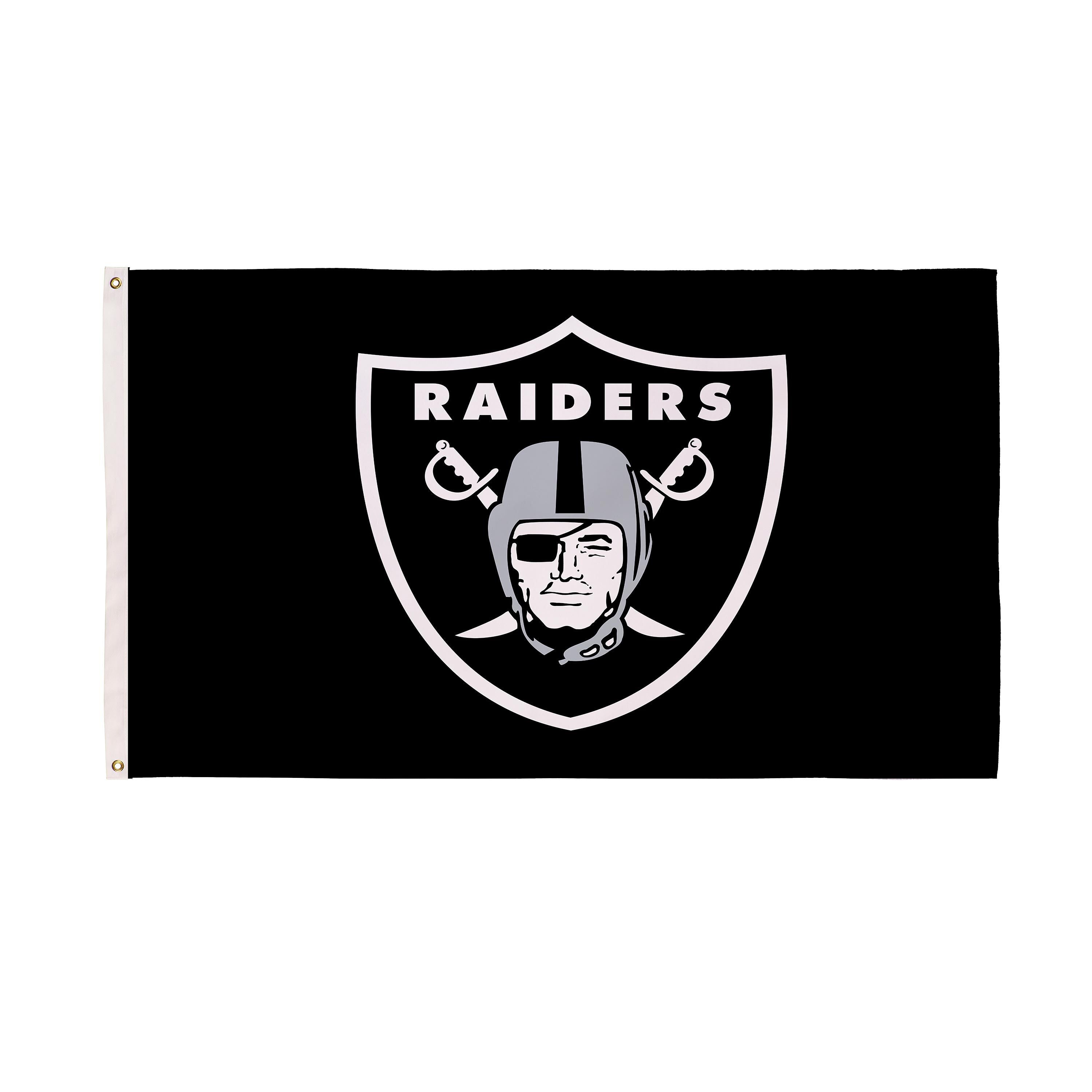 3'x5' Single Sided Flag w/ 2 Grommets, Las Vegas Raiders