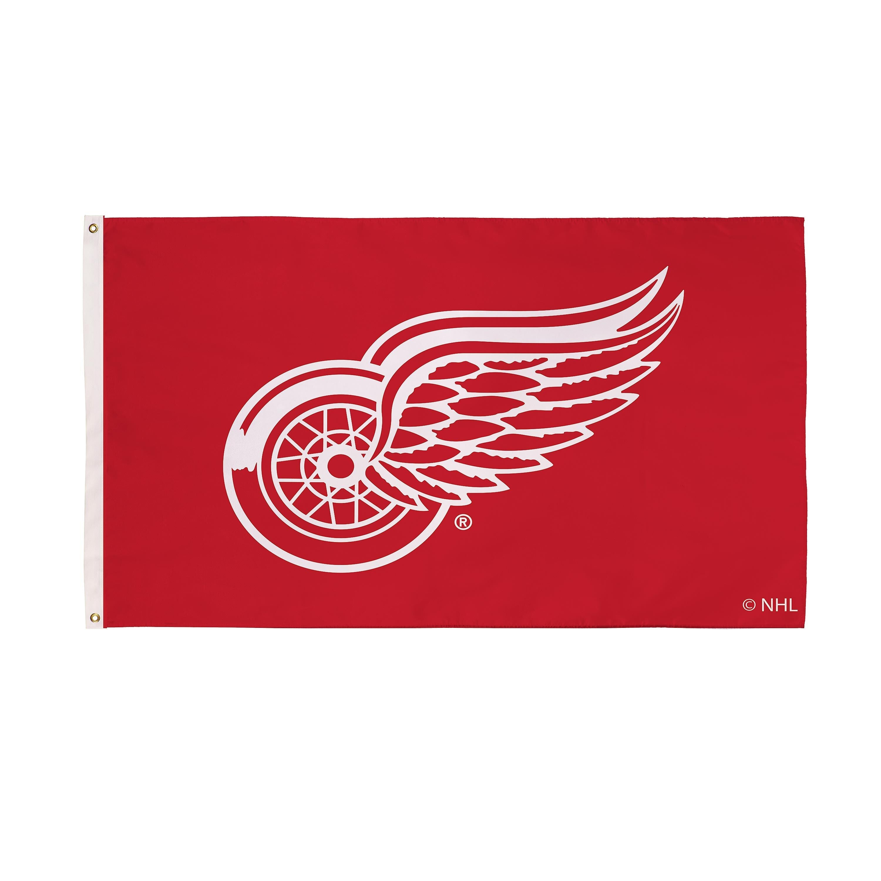 Detroit Red Wings Single Sided Flag w/ 2 Grommets, 3'x5'