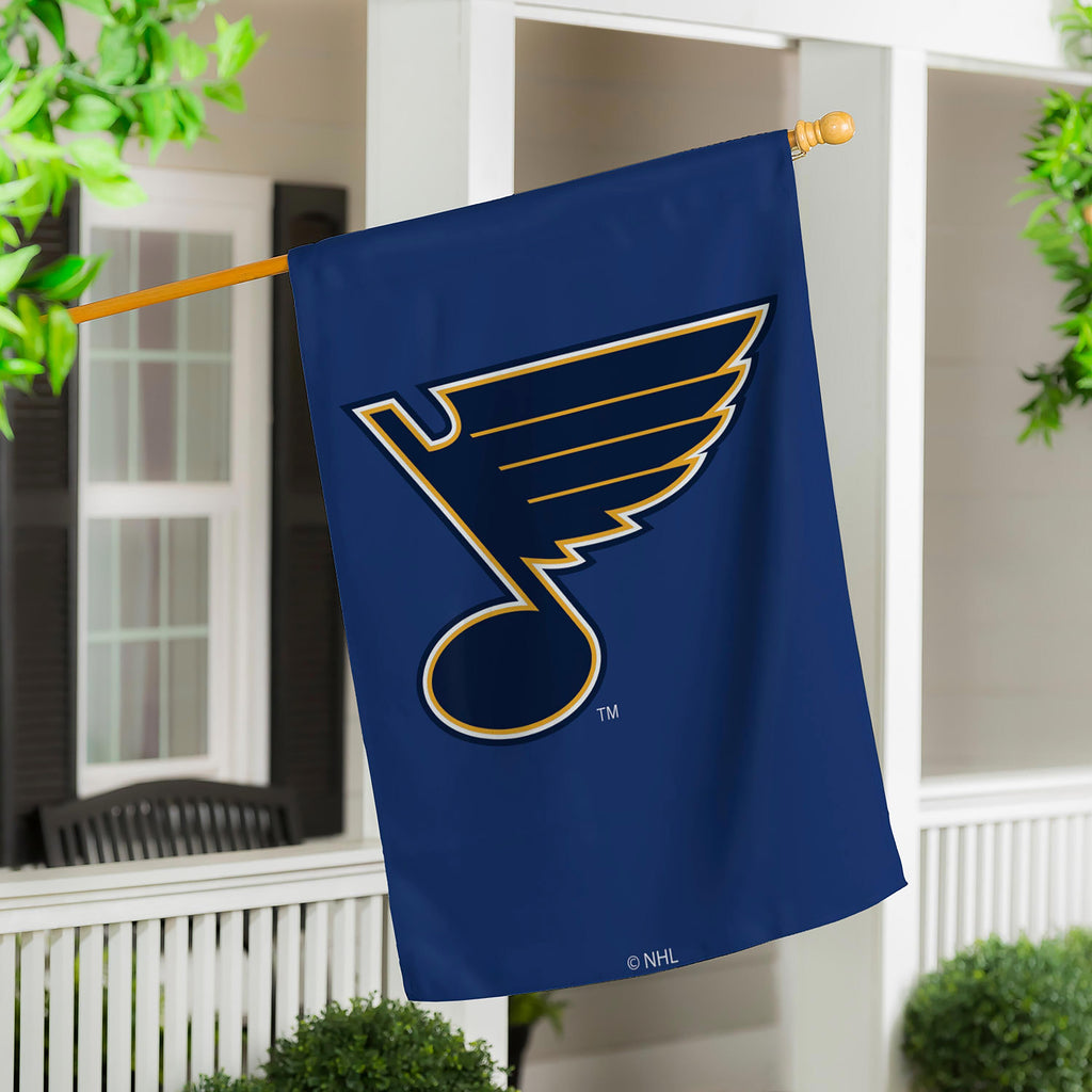 St. Louis Blues Applique House Flag