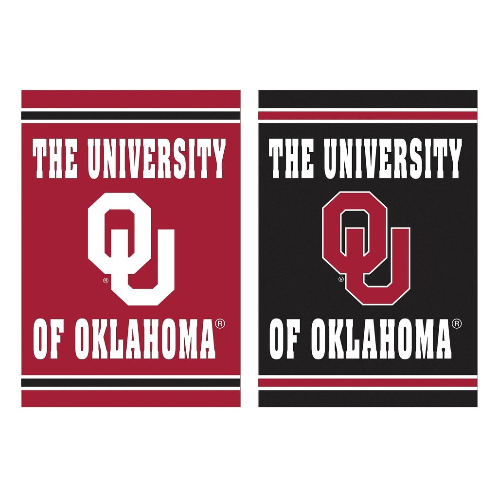 University of Oklahoma Embossed Suede House Flag