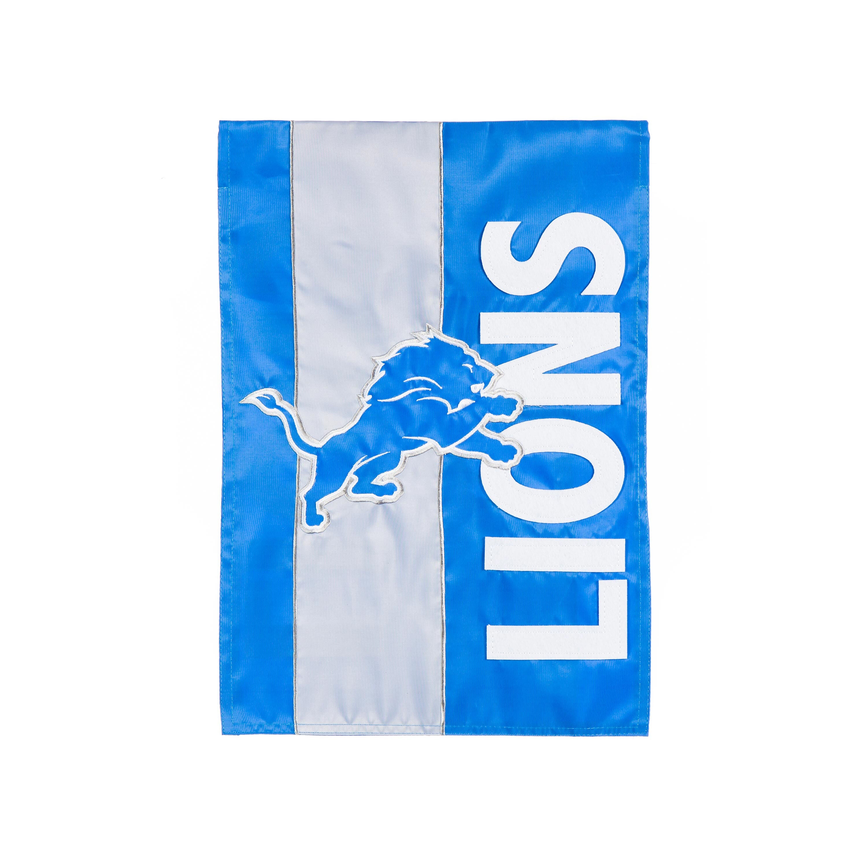 Detroit Lions Mixed-Material Embellished Appliqué Garden Flag