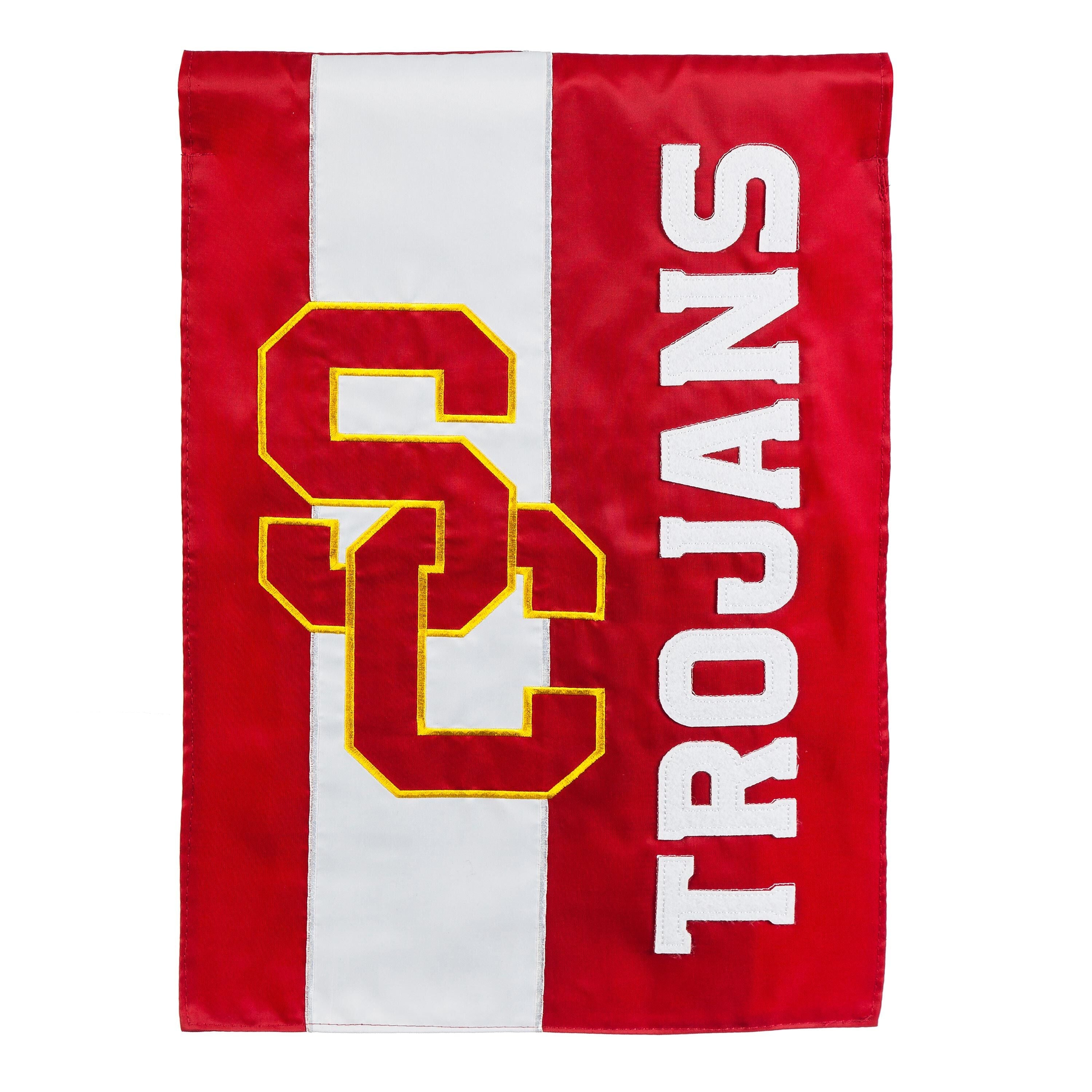 University of Southern California Mixed-Material Embellished Appliqué Garden Flag