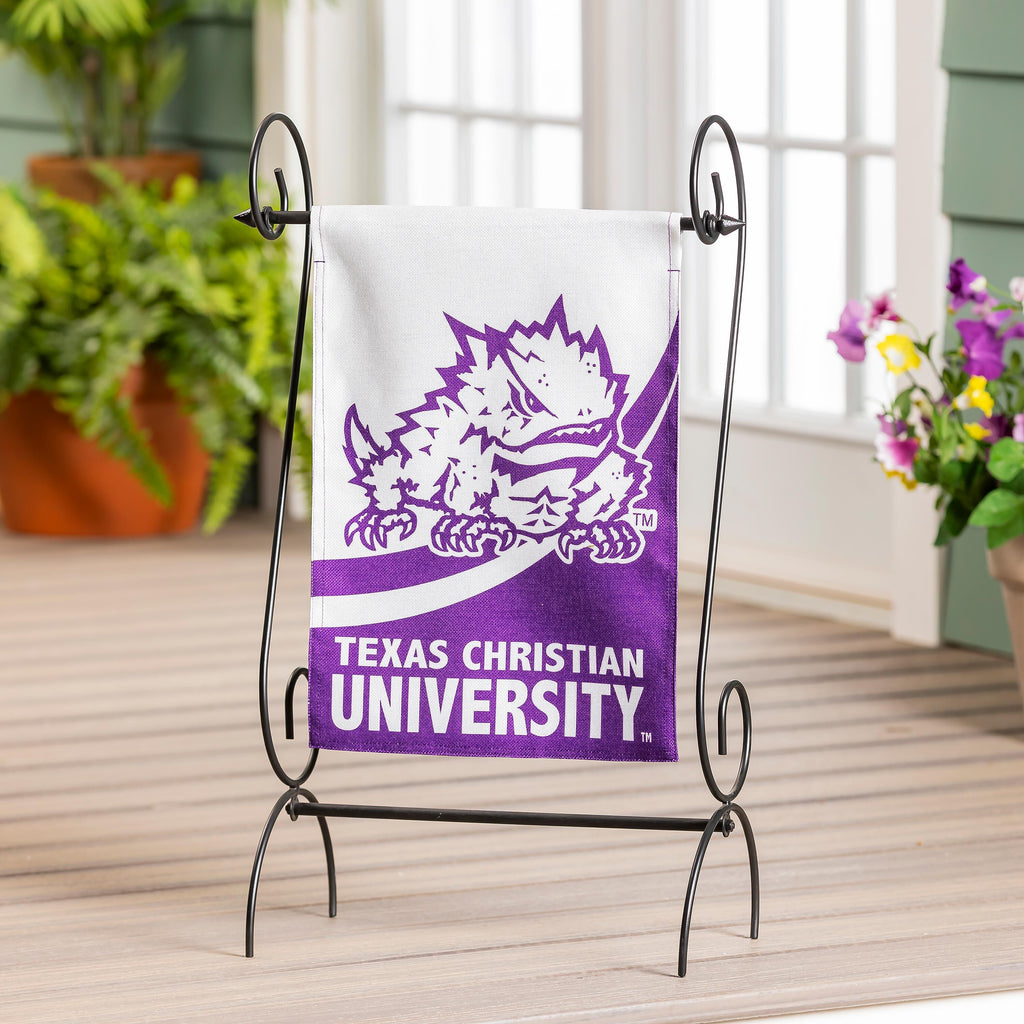 Texas Christian University Burlap Flag GDN Size
